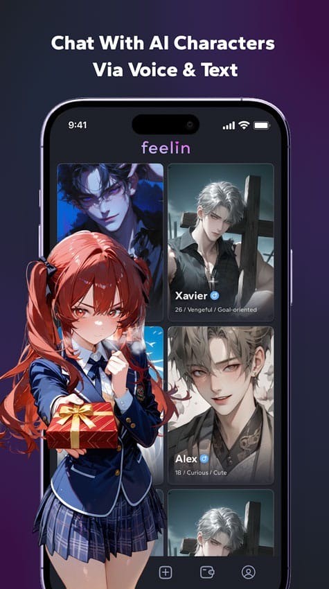 feelin虚拟陪伴发现页